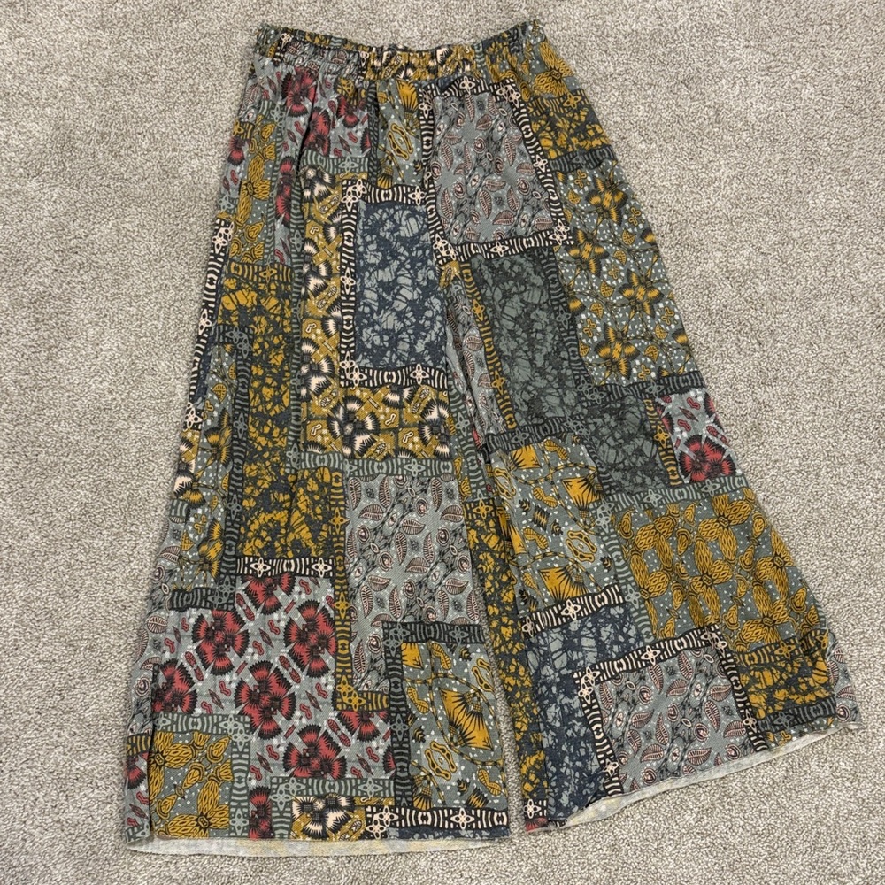 Bohemian Patchwork Maxi Skirt